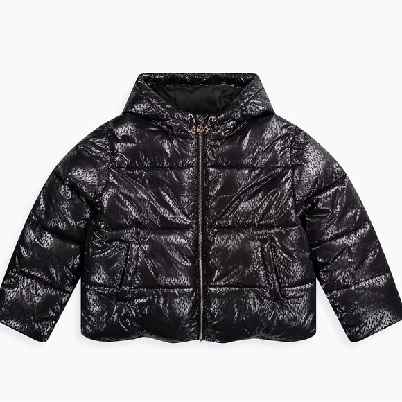 Michael Kors girls logo print puffer jacket size 8 - Picture 1 of 3